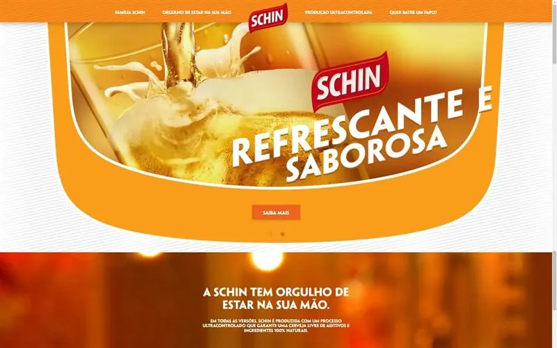 Site de marca da cerveja Schin